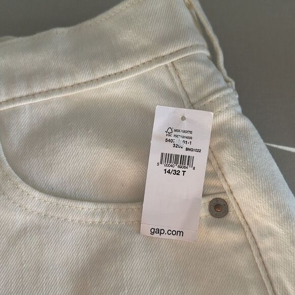 NWT GAP Women’s Rigid Denim A Line Button Fly Mini Skirt Pockets Frayed Hem 14T - Picture 6 of 10